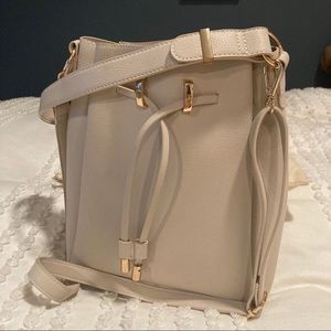 Faux leather crossbody purse